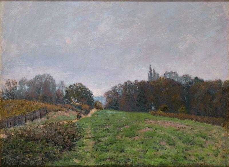 Alfred Sisley Landscape at Louveciennes oil painting picture